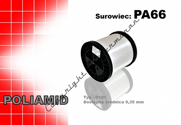 Żyłka techniczna 0,50 mm, szpula 2 kg, nawój 7 000 m, Poliamid PA6 ze szpulą FB200
